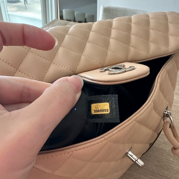 CHANEL Beige Matelasse Cambone Line Shoulder Bag - Picture 9 of 13